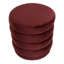 Rollo Velvet Ottoman